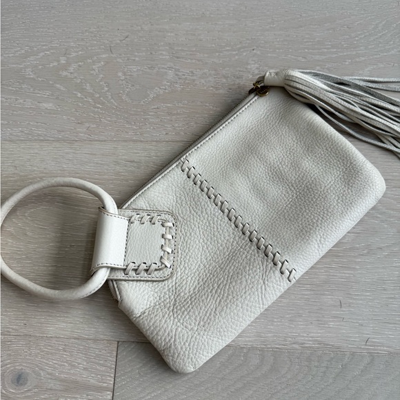 HOBO Cream Leather Wristlet Clutch - Picture 5 of 5